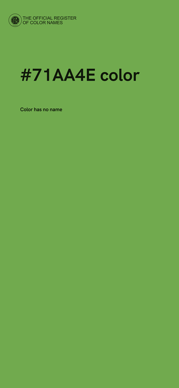 #71AA4E color image