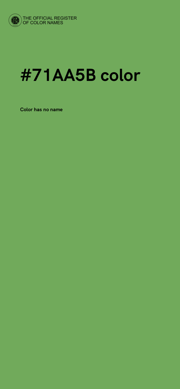 #71AA5B color image