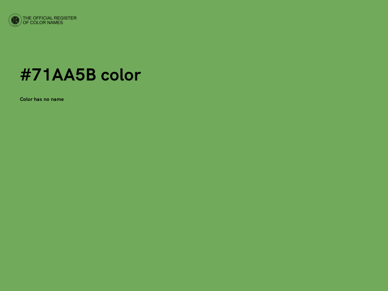#71AA5B color image
