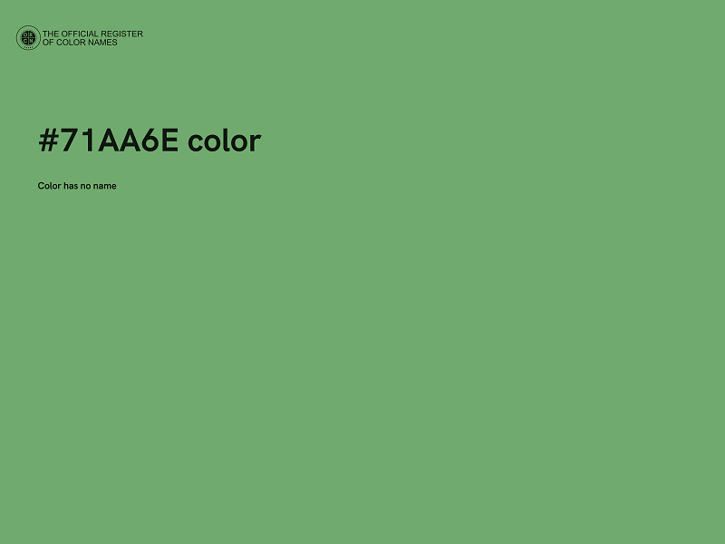 #71AA6E color image