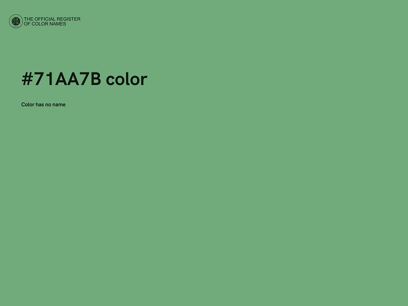 #71AA7B color image