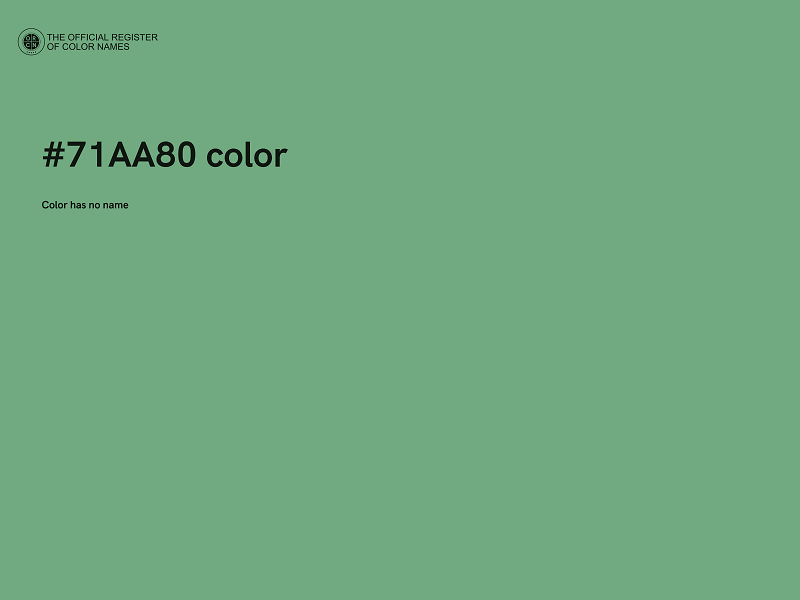 #71AA80 color image