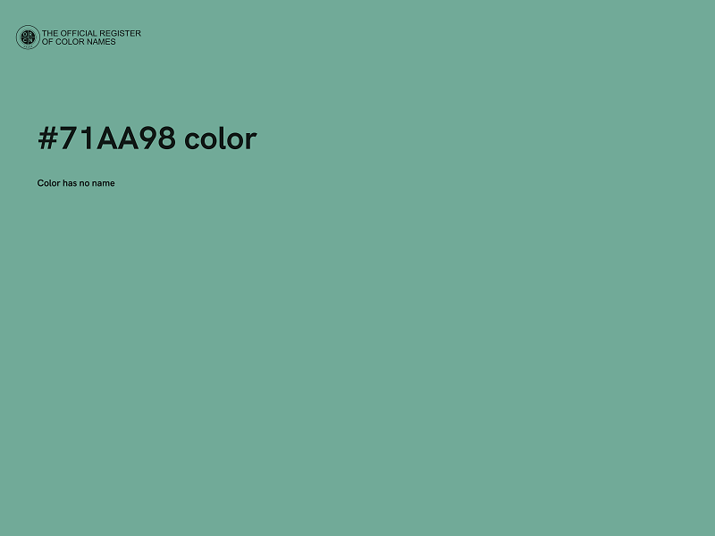 #71AA98 color image