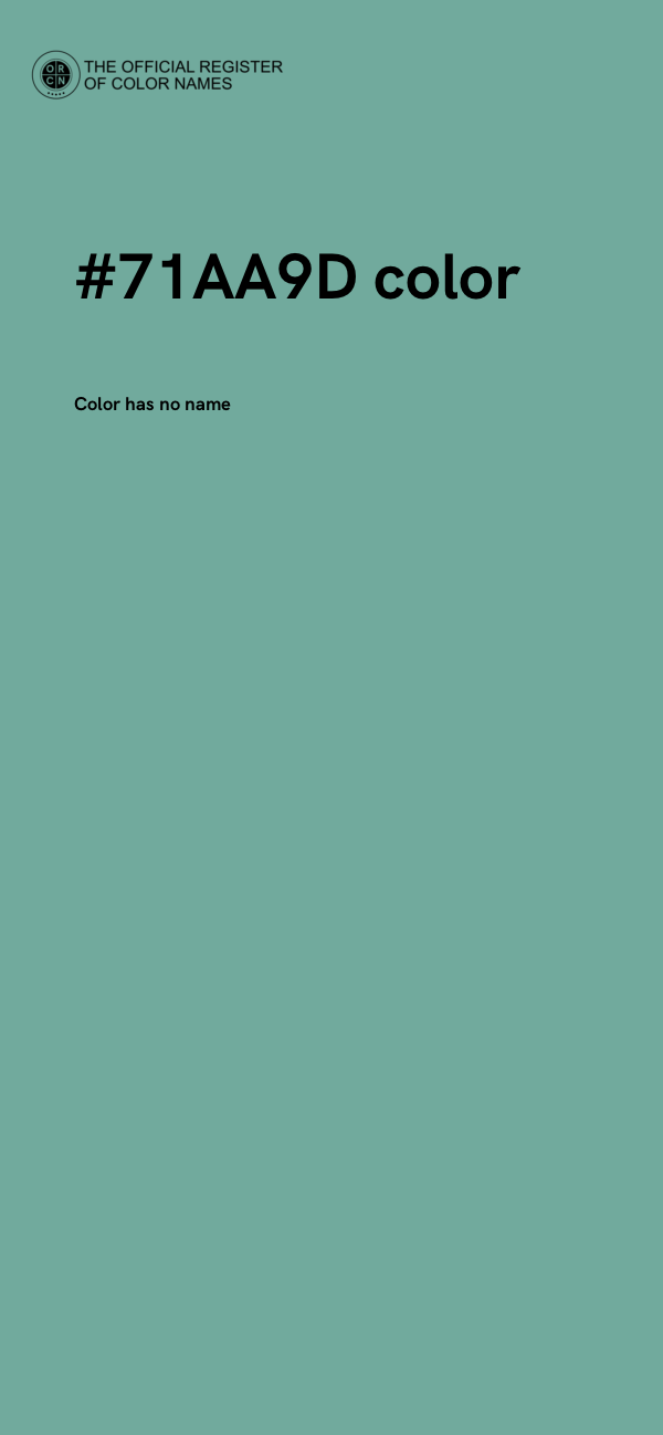 #71AA9D color image