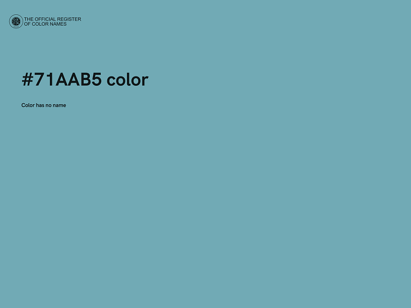 #71AAB5 color image