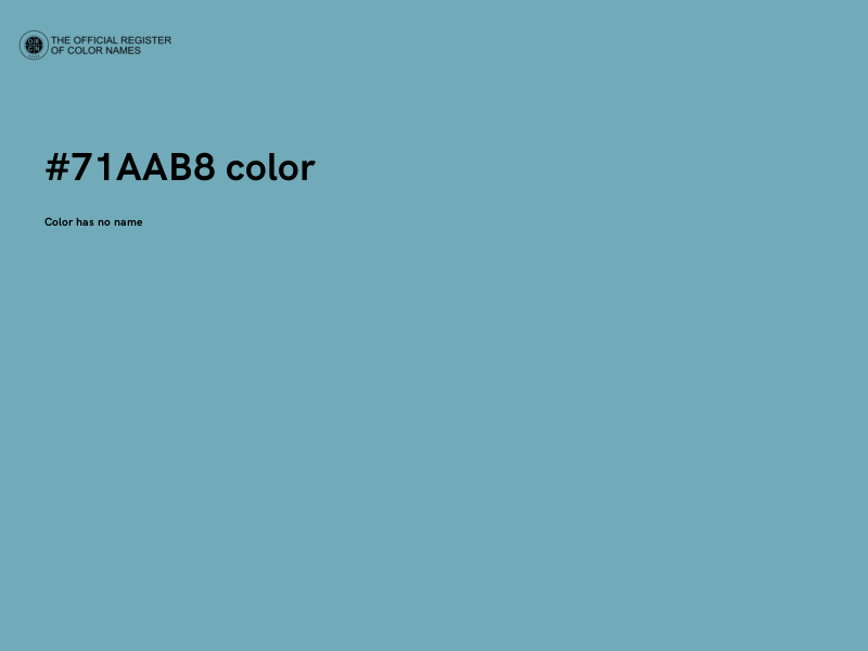 #71AAB8 color image