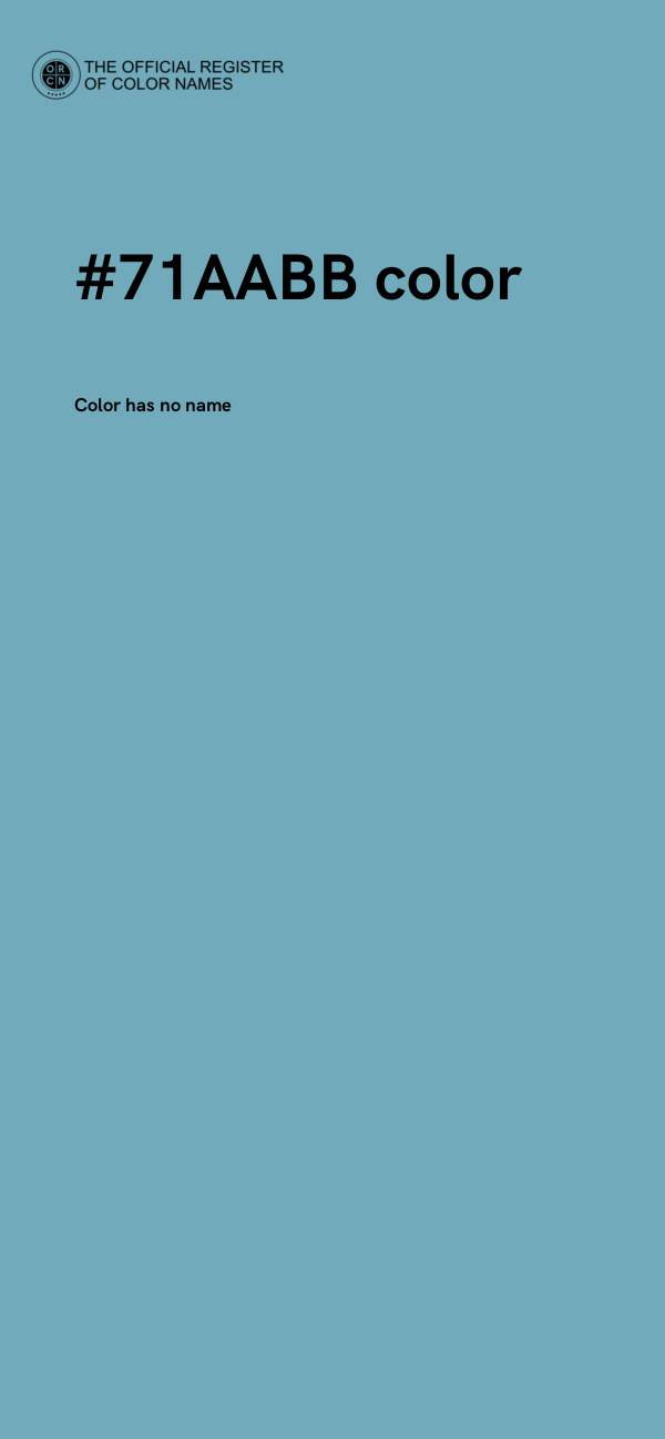#71AABB color image