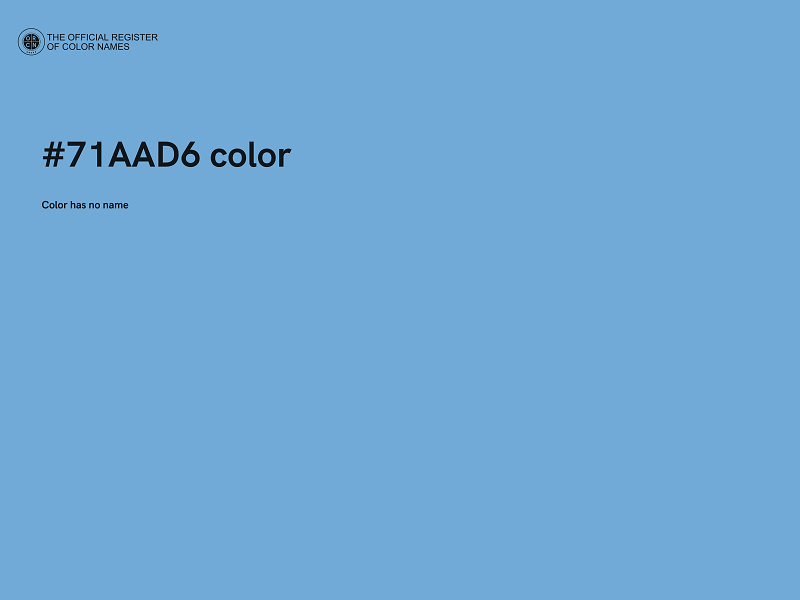 #71AAD6 color image