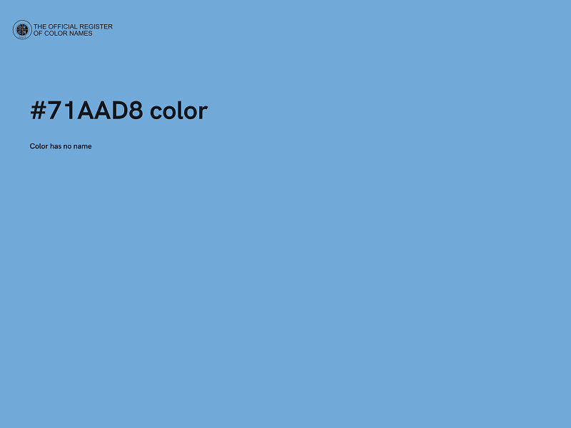 #71AAD8 color image