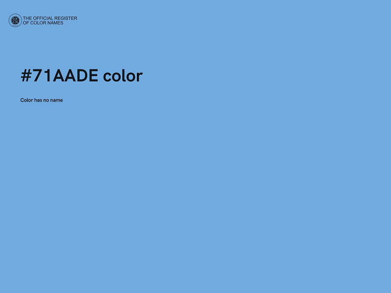 #71AADE color image