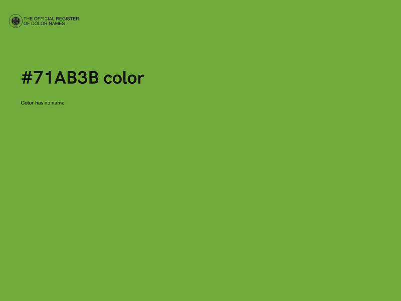 #71AB3B color image