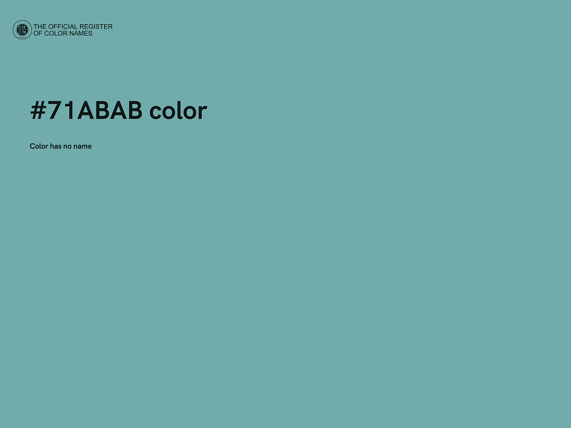 #71ABAB color image