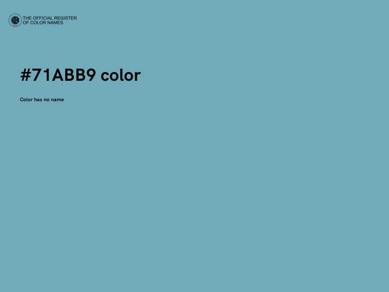 #71ABB9 color image