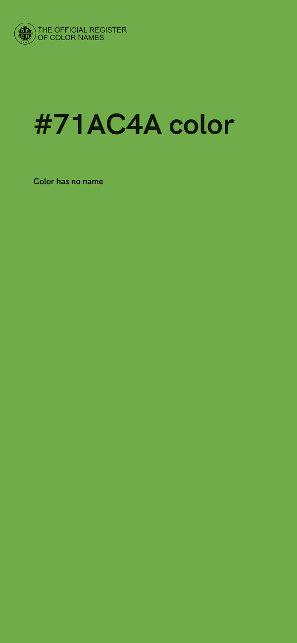 #71AC4A color image