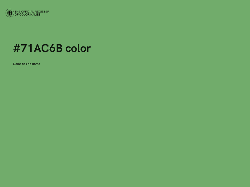 #71AC6B color image