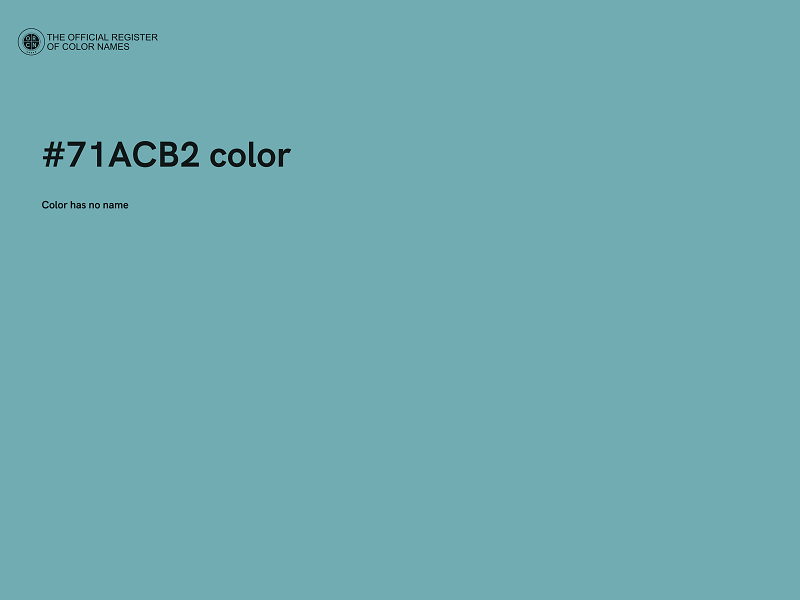 #71ACB2 color image
