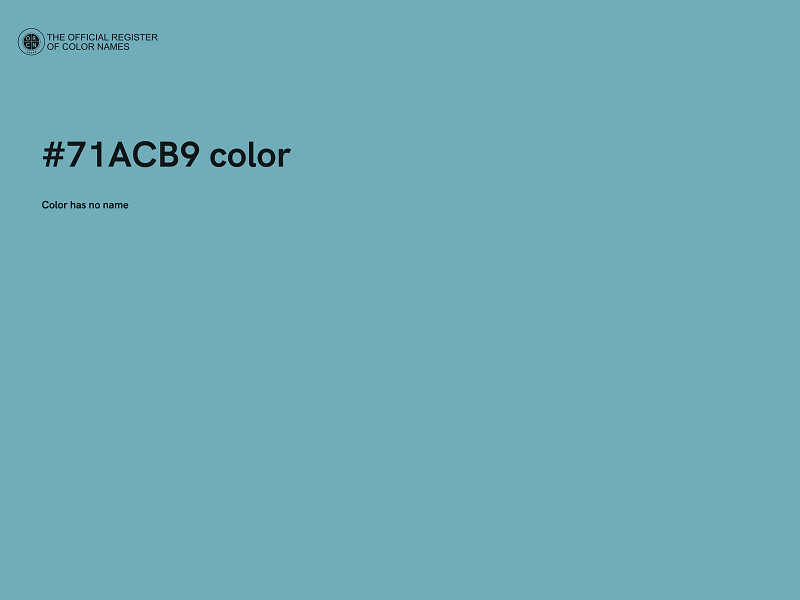 #71ACB9 color image