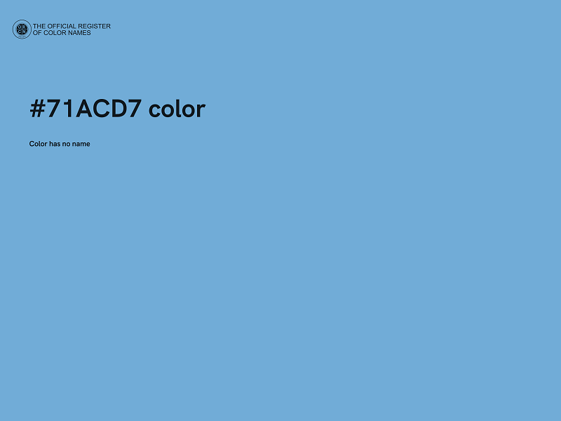 #71ACD7 color image