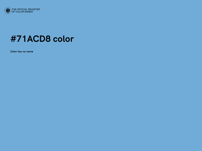 #71ACD8 color image