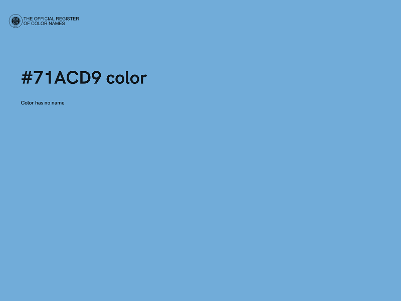 #71ACD9 color image