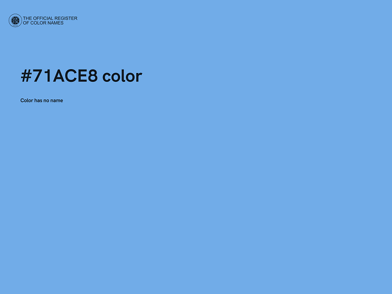 #71ACE8 color image