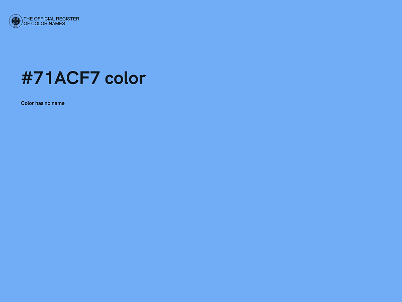 #71ACF7 color image