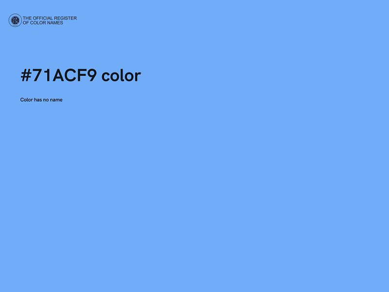 #71ACF9 color image