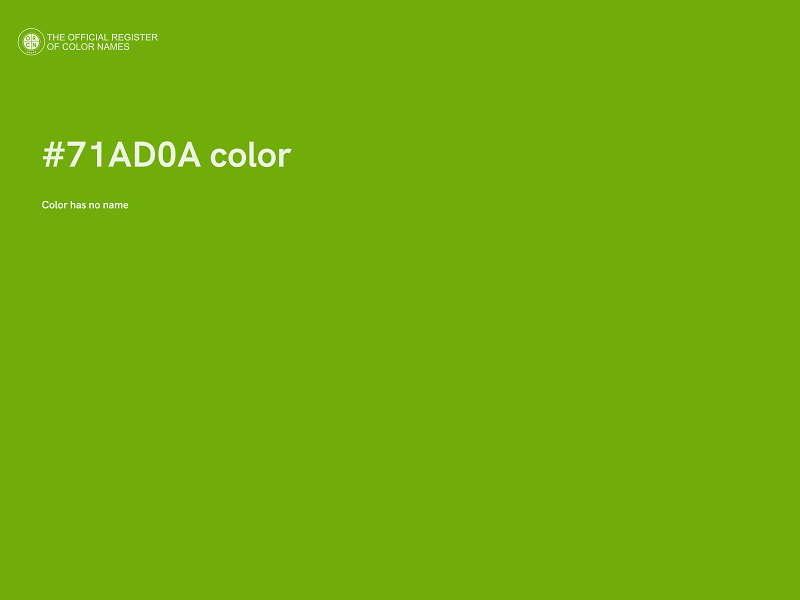 #71AD0A color image