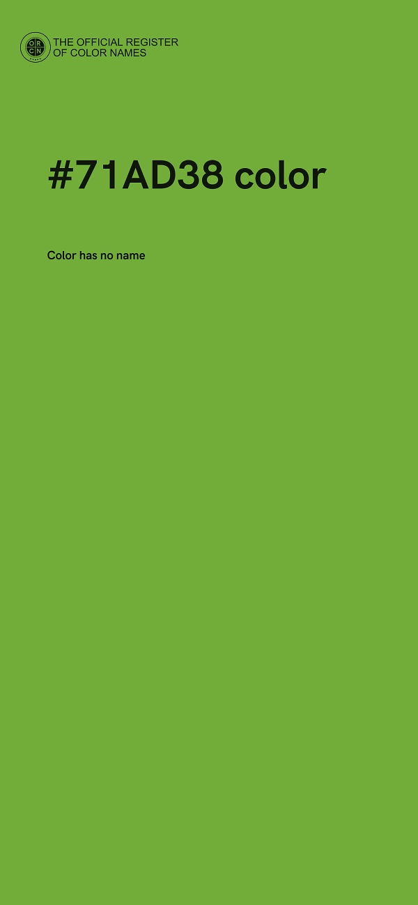 #71AD38 color image