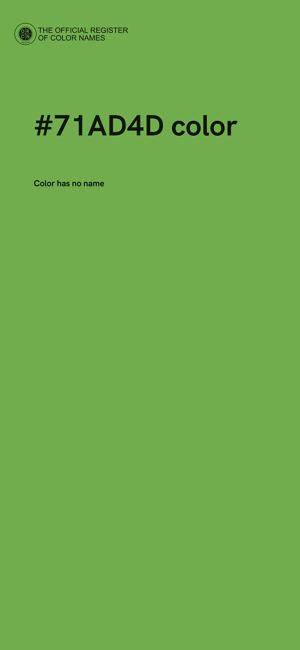 #71AD4D color image