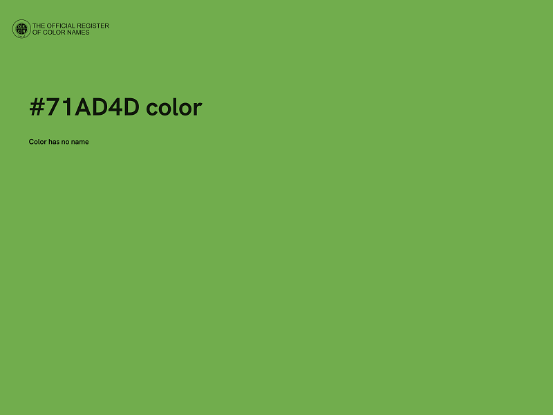 #71AD4D color image
