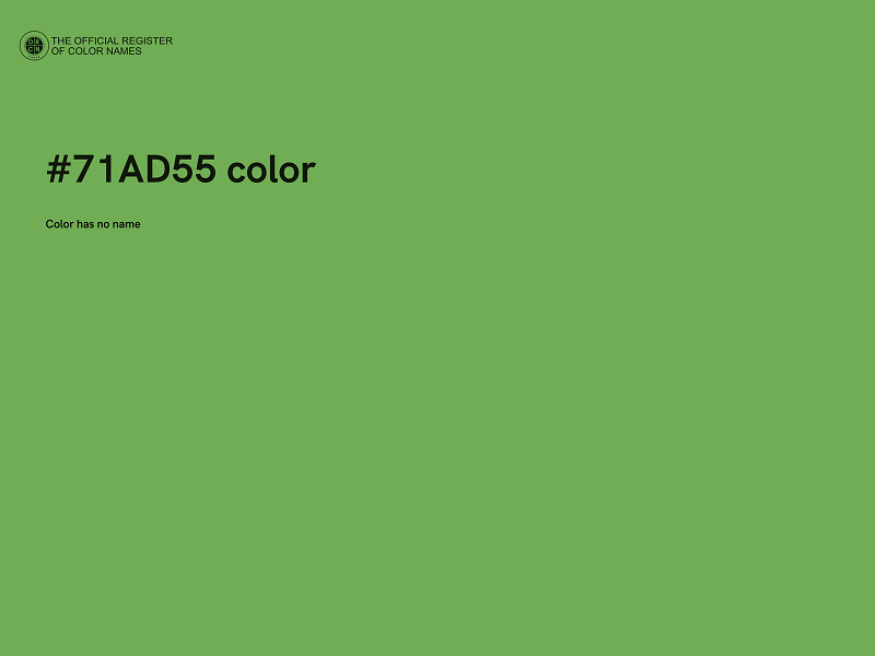 #71AD55 color image