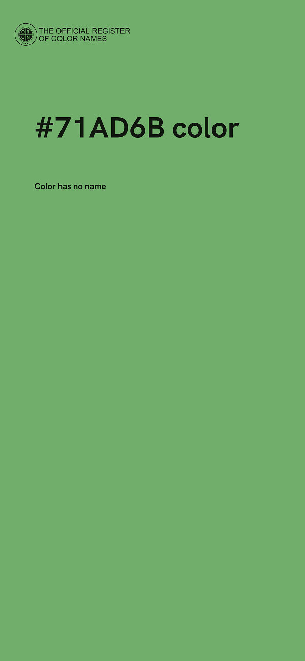 #71AD6B color image