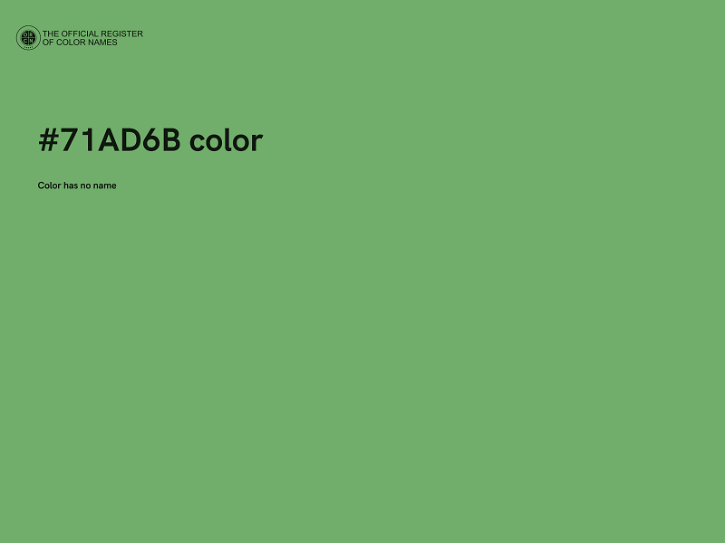#71AD6B color image