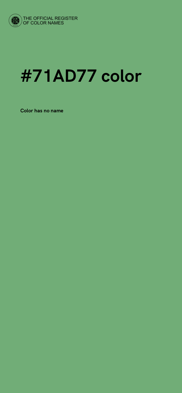 #71AD77 color image