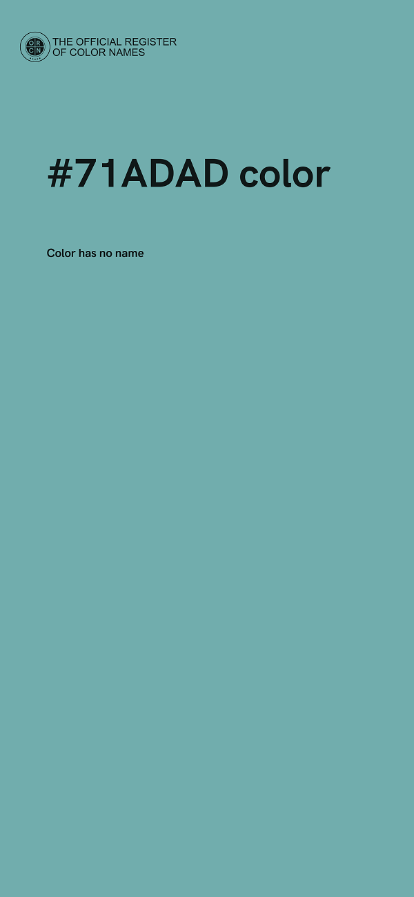 #71ADAD color image