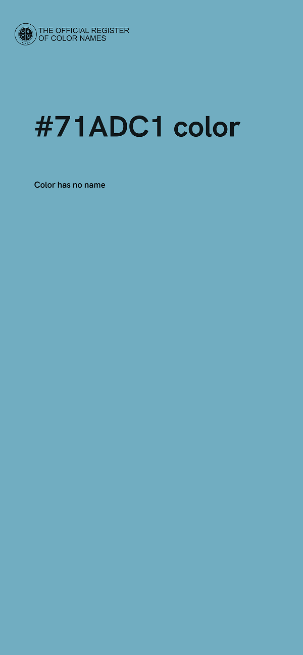 #71ADC1 color image