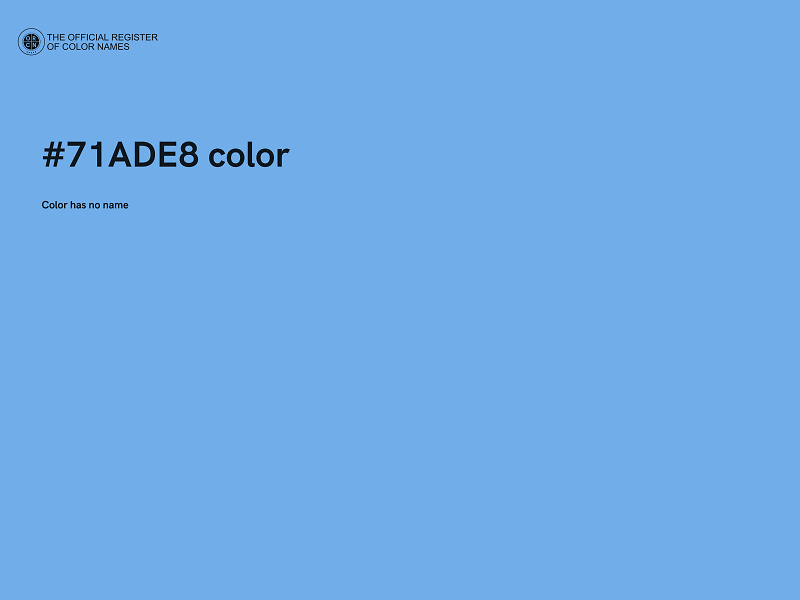 #71ADE8 color image