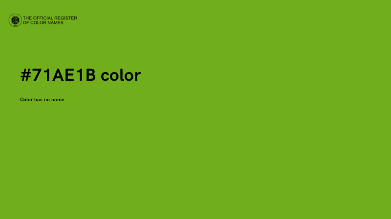 #71AE1B color image