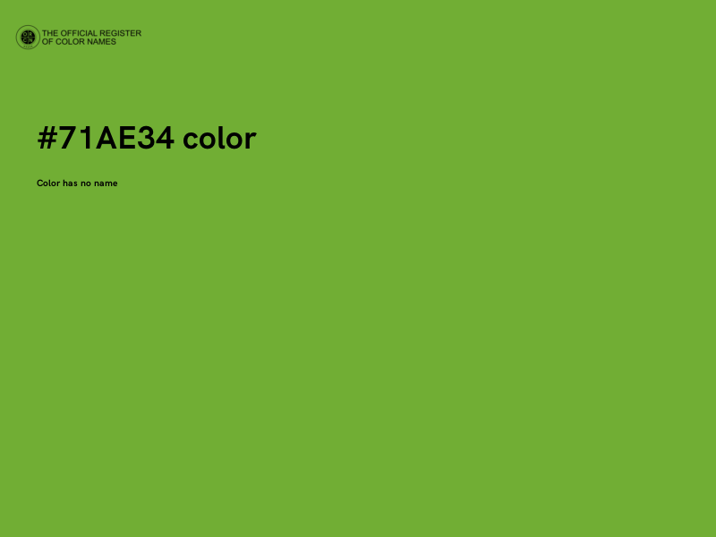 #71AE34 color image