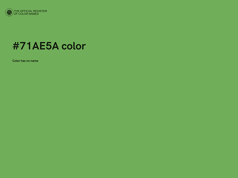 #71AE5A color image