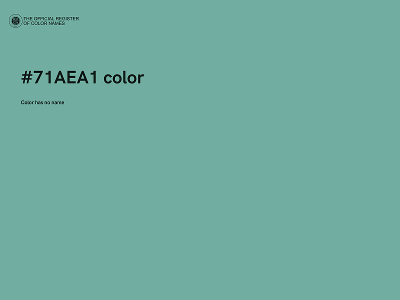 #71AEA1 color image