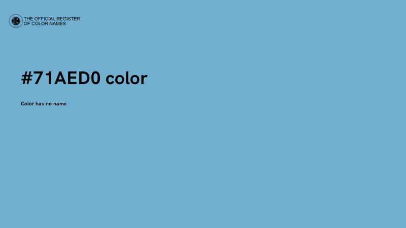 #71AED0 color image