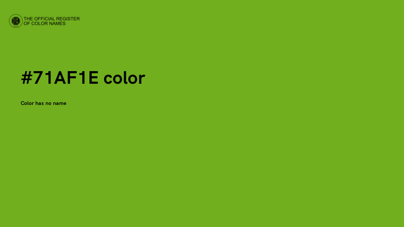 #71AF1E color image