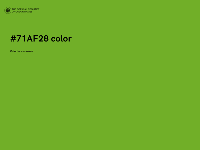 #71AF28 color image