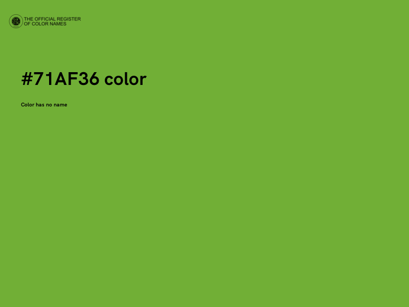 #71AF36 color image