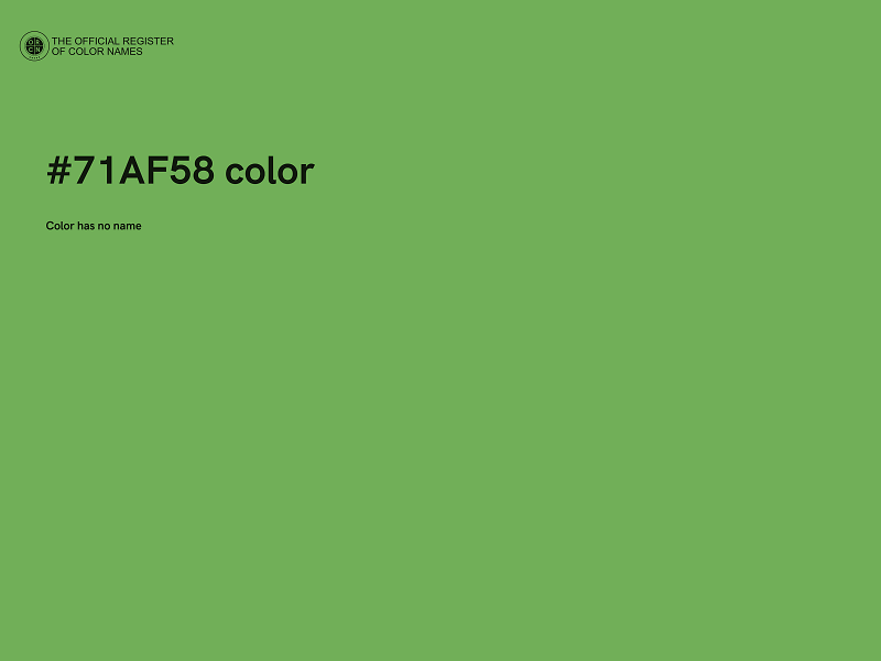 #71AF58 color image