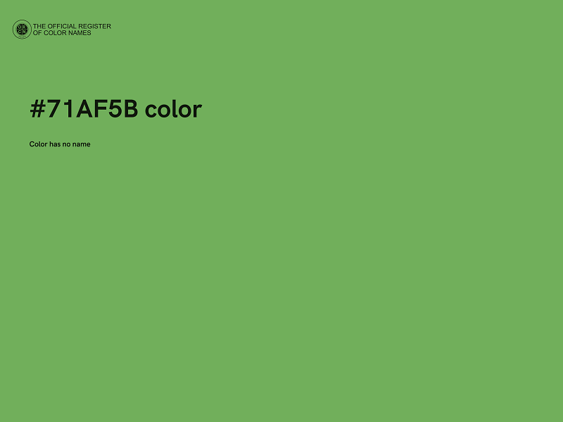 #71AF5B color image