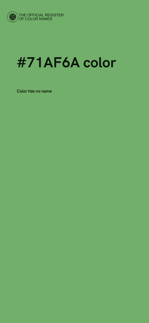 #71AF6A color image