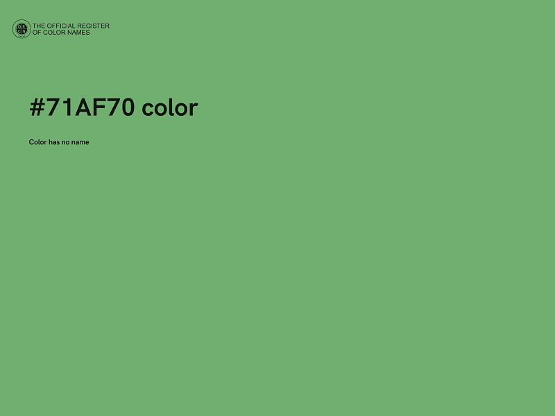 #71AF70 color image